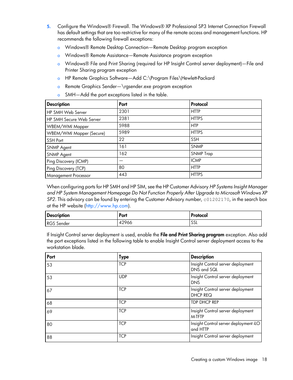 HP WS460C G6 User Manual | Page 18 / 47