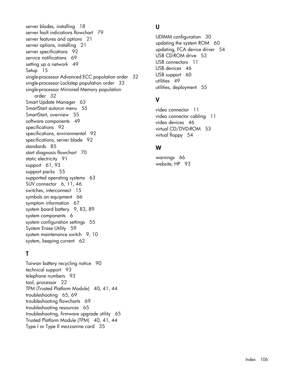 HP BL460C G7 User Manual | Page 106 / 106