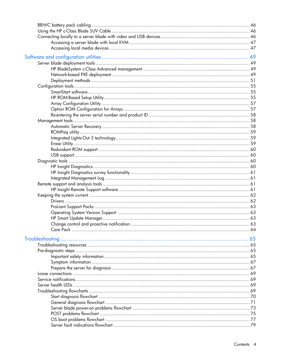 HP BL460C G7 User Manual | Page 4 / 106