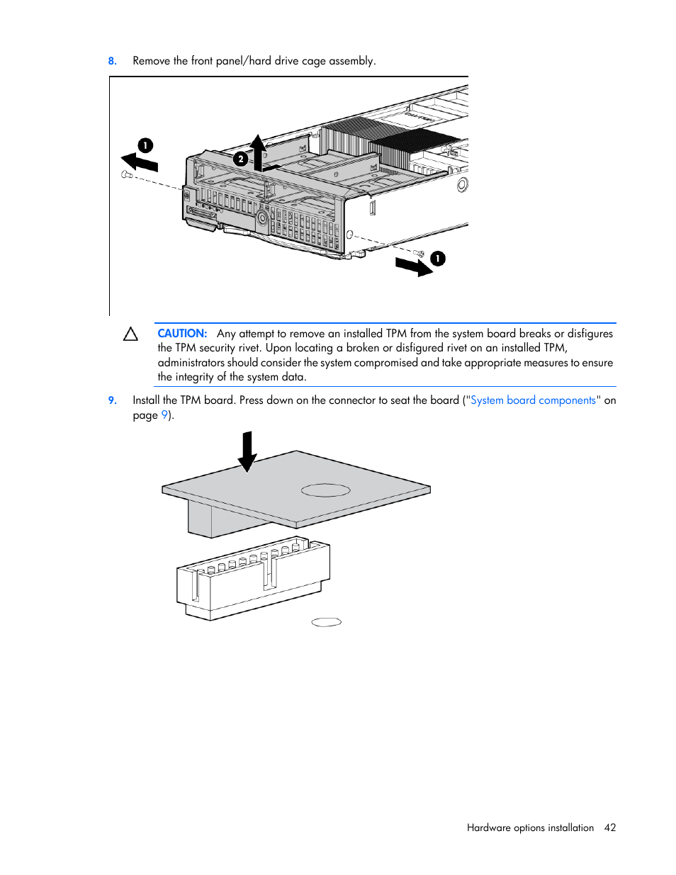 HP BL460C G7 User Manual | Page 42 / 106