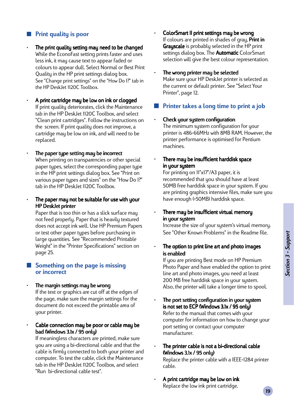 HP 1120C User Manual | Page 21 / 112