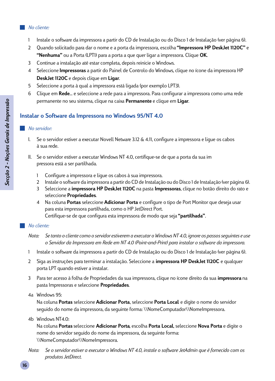 HP 1120C User Manual | Page 45 / 112