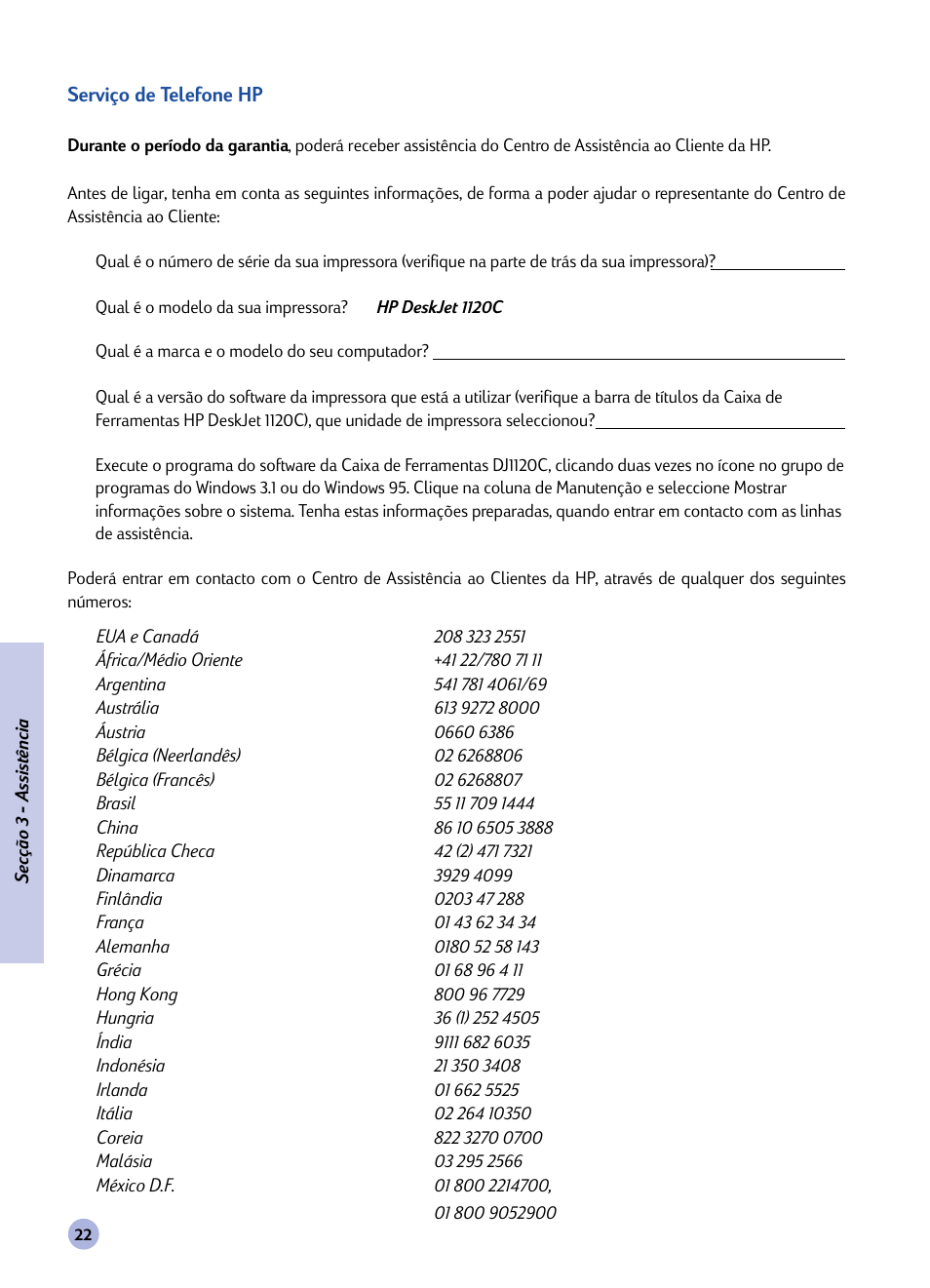HP 1120C User Manual | Page 51 / 112