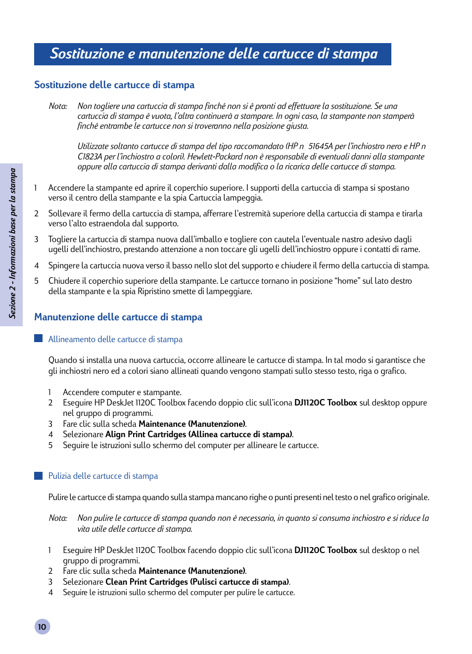 HP 1120C User Manual | Page 66 / 112