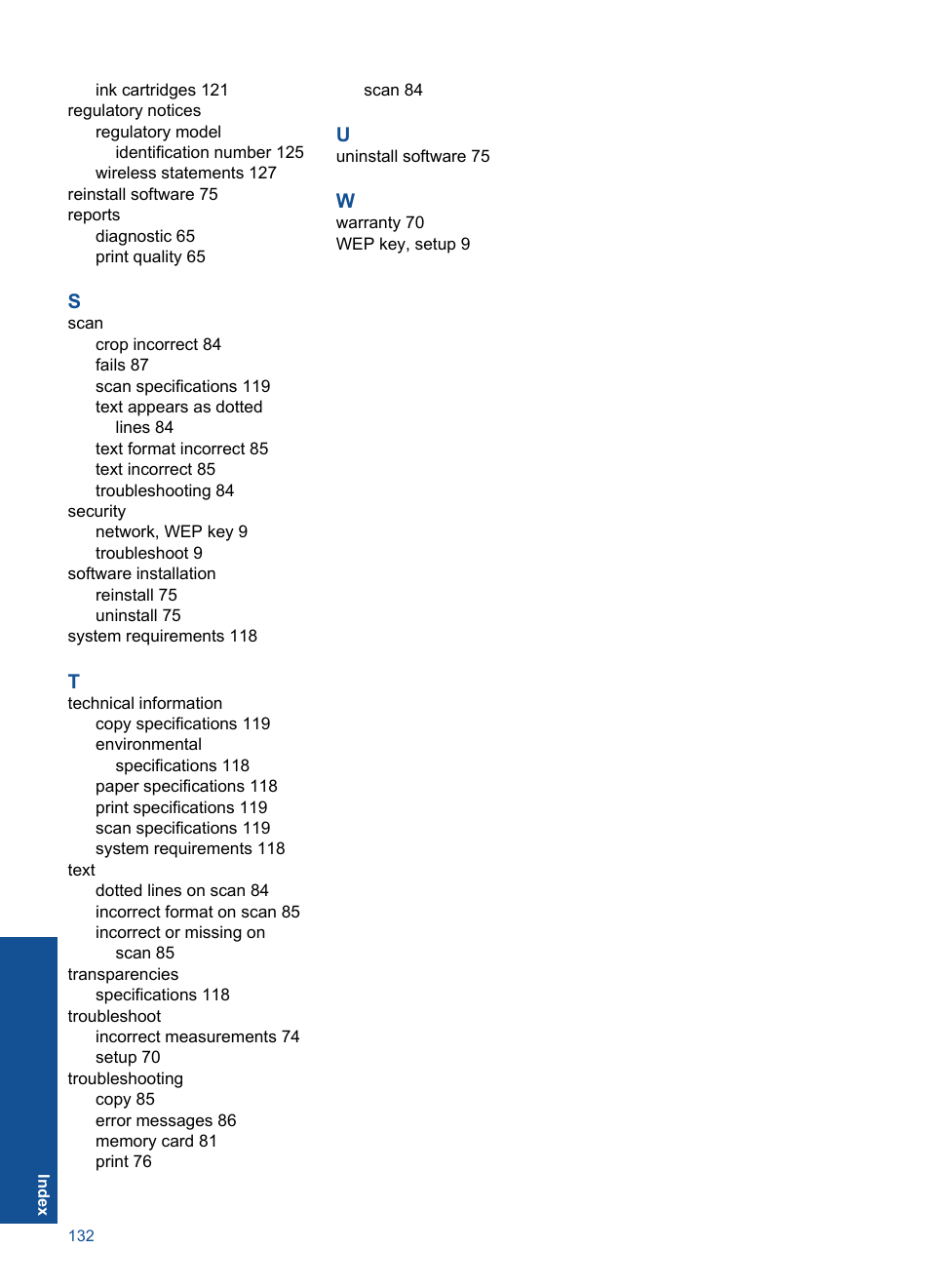 HP PHOTOSMART PLUS B209 User Manual | Page 135 / 135