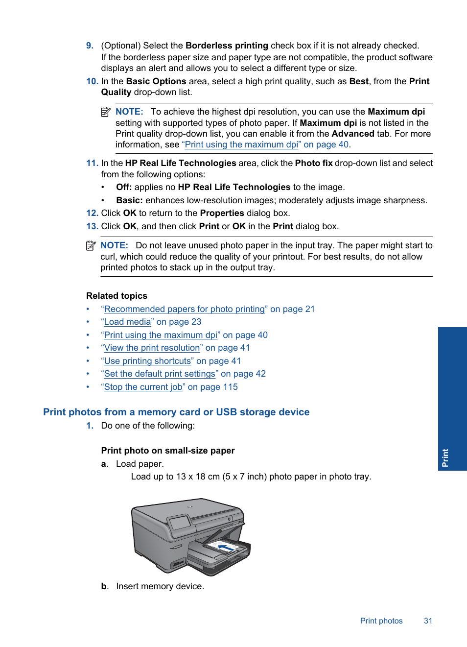 HP PHOTOSMART PLUS B209 User Manual | Page 34 / 135