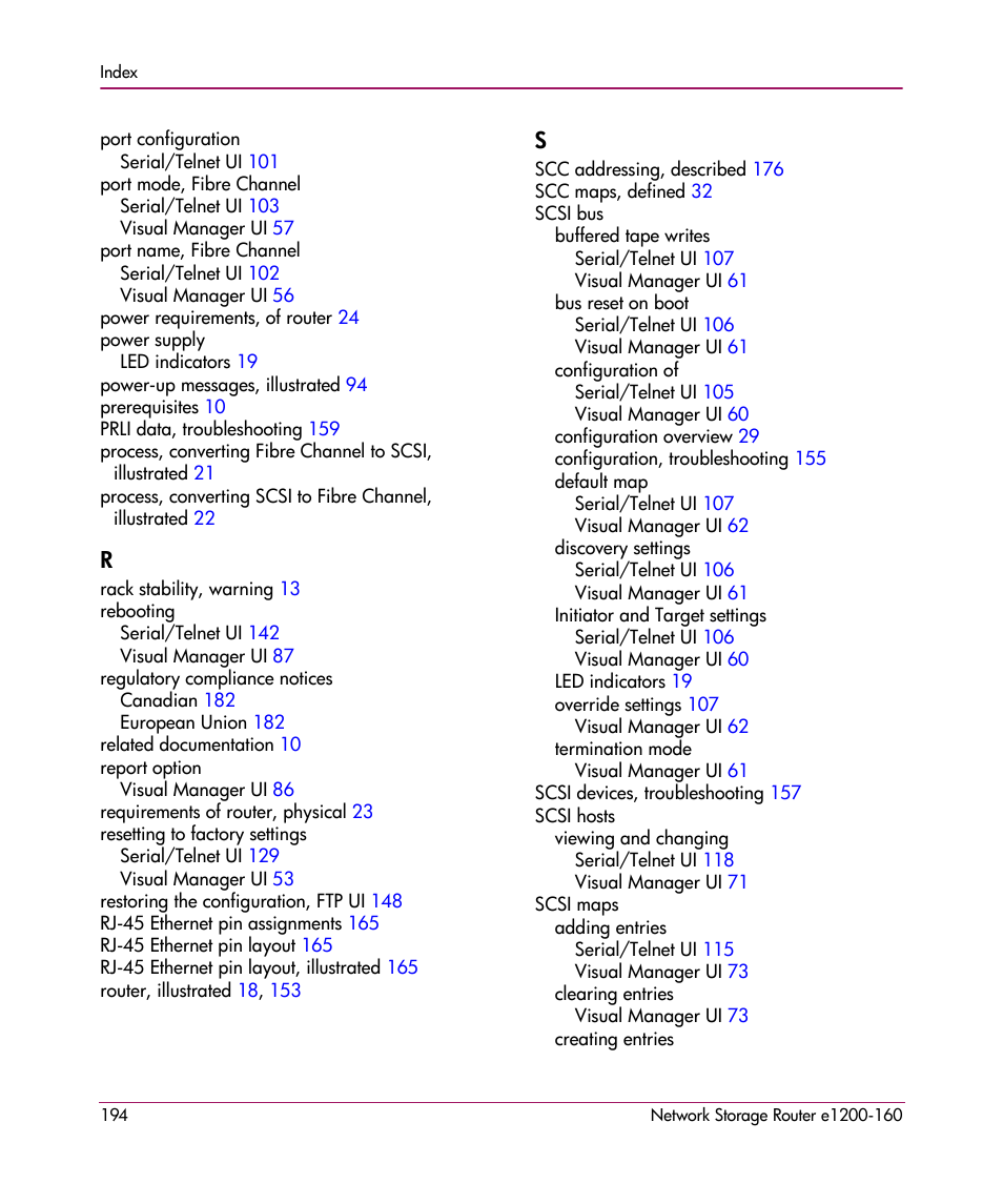 HP e1200-160 User Manual | Page 194 / 200