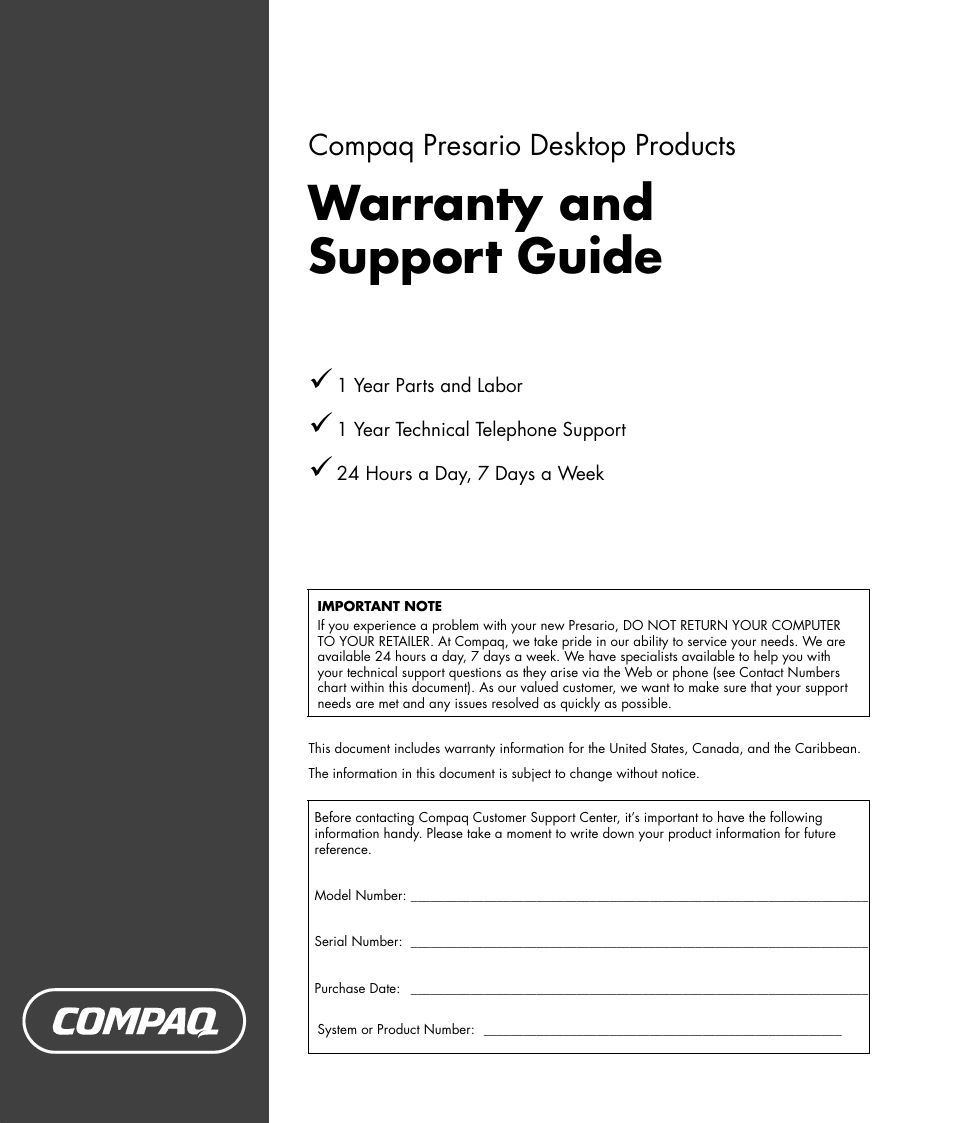 HP Compaq User Manual | 22 pages