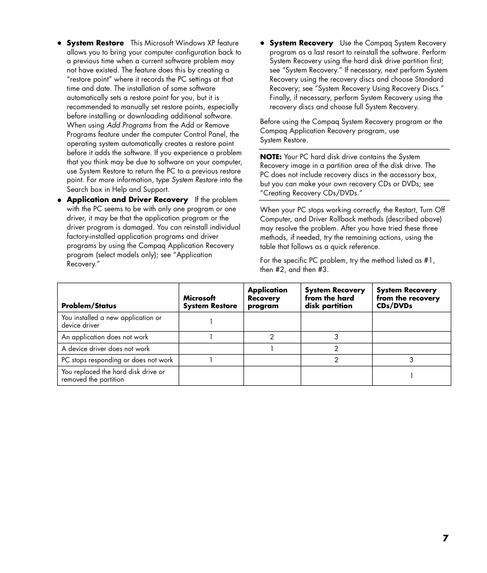 HP Compaq User Manual | Page 7 / 22