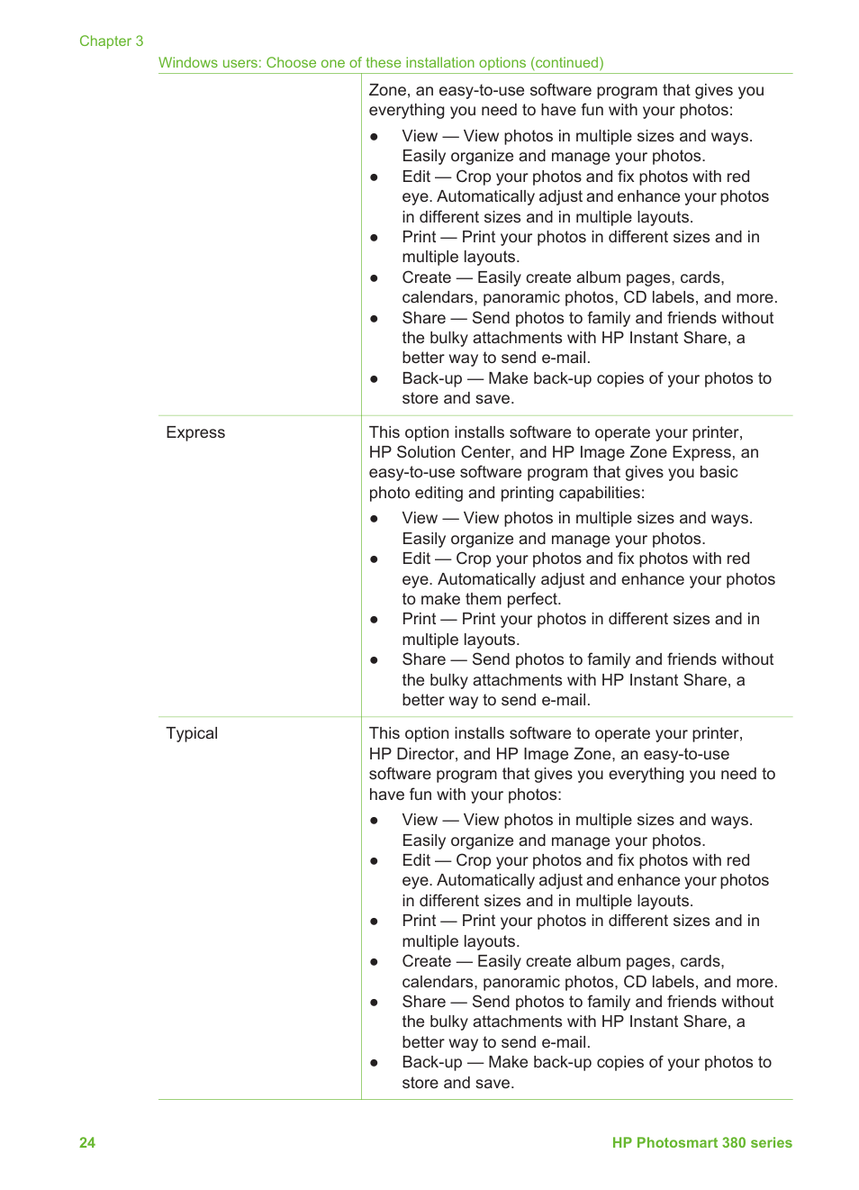 HP 380 User Manual | Page 29 / 39