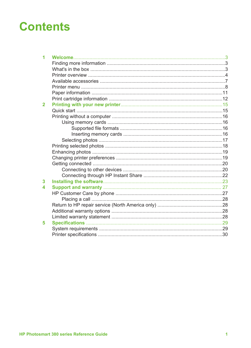 HP 380 User Manual | Page 6 / 39