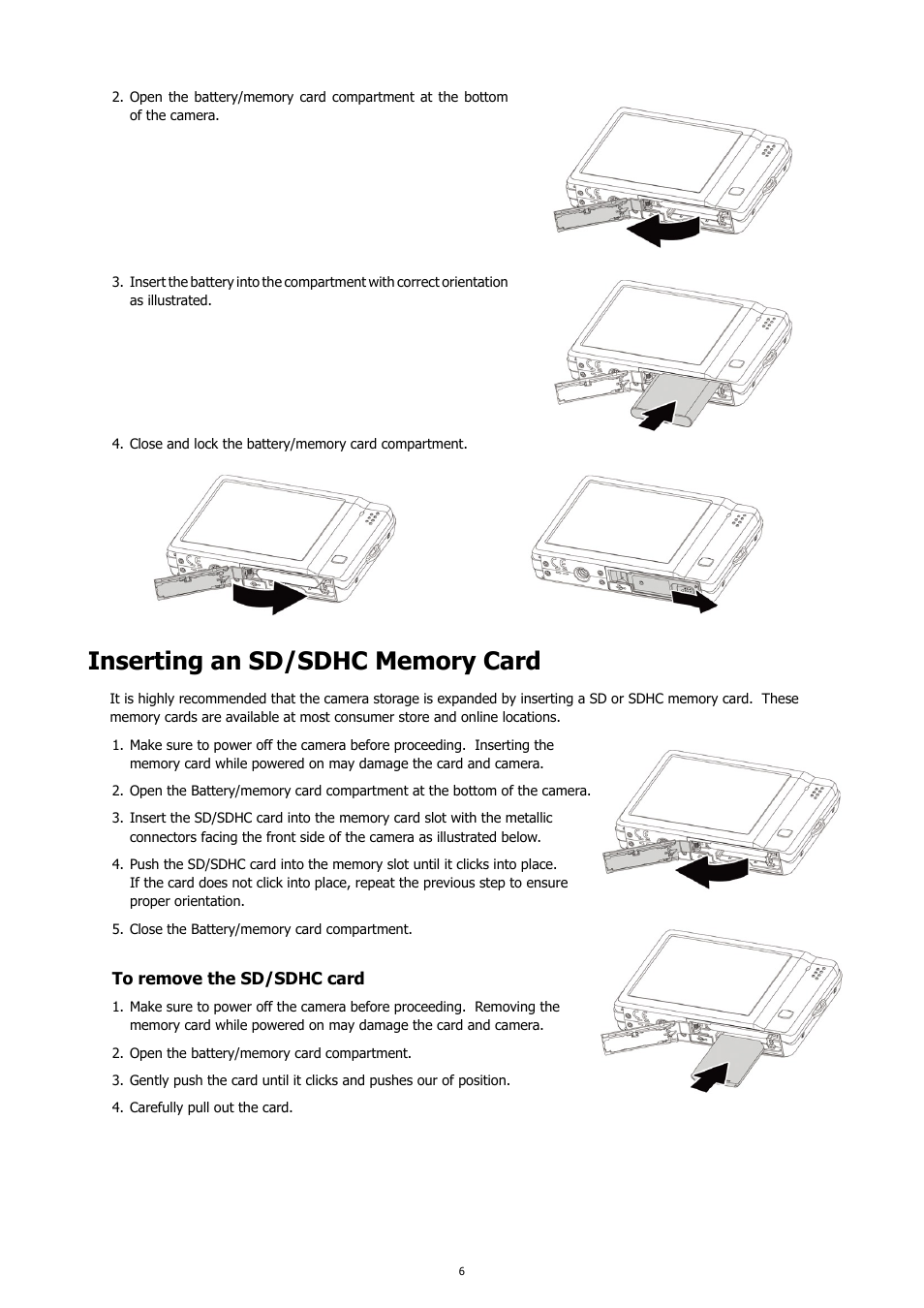 Inserting an sd/sdhc memory card | HP PC460T User Manual | Page 10 / 83