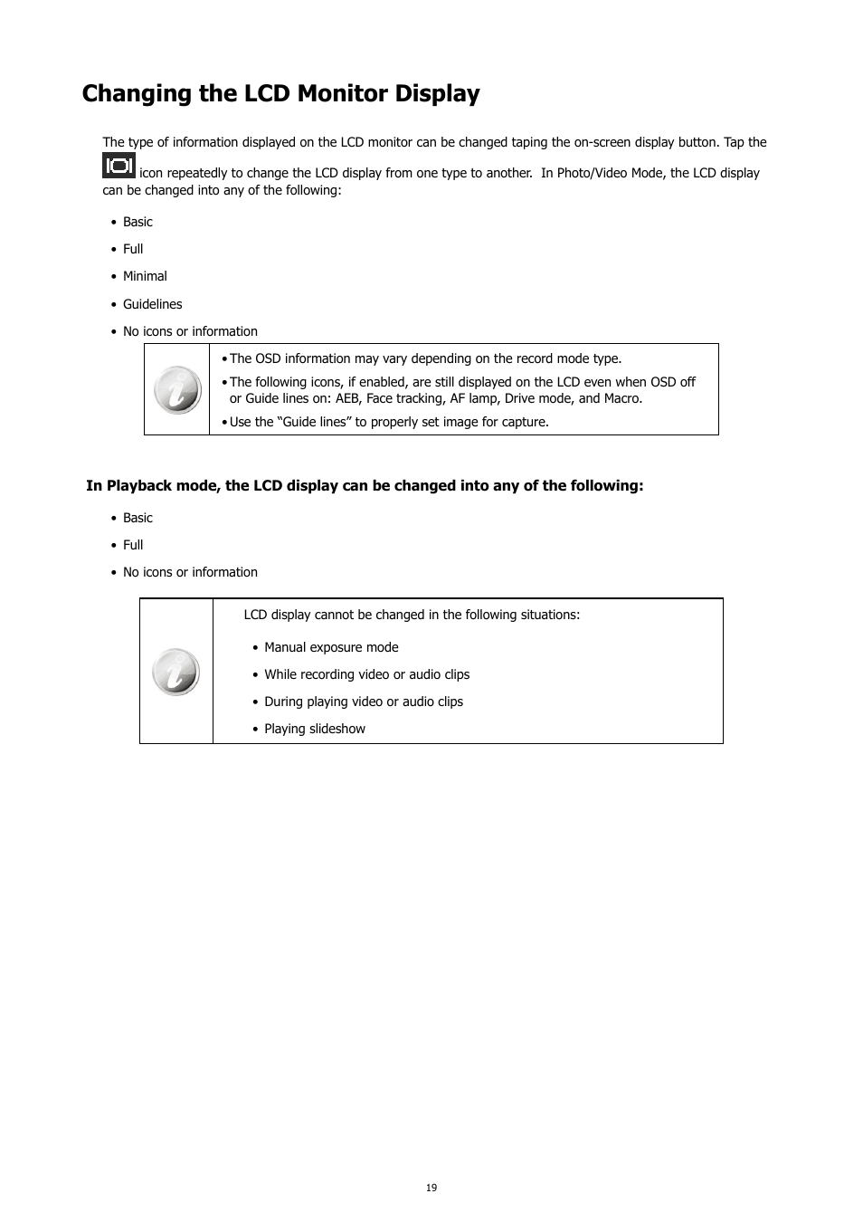 Changing the lcd monitor display | HP PC460T User Manual | Page 23 / 83