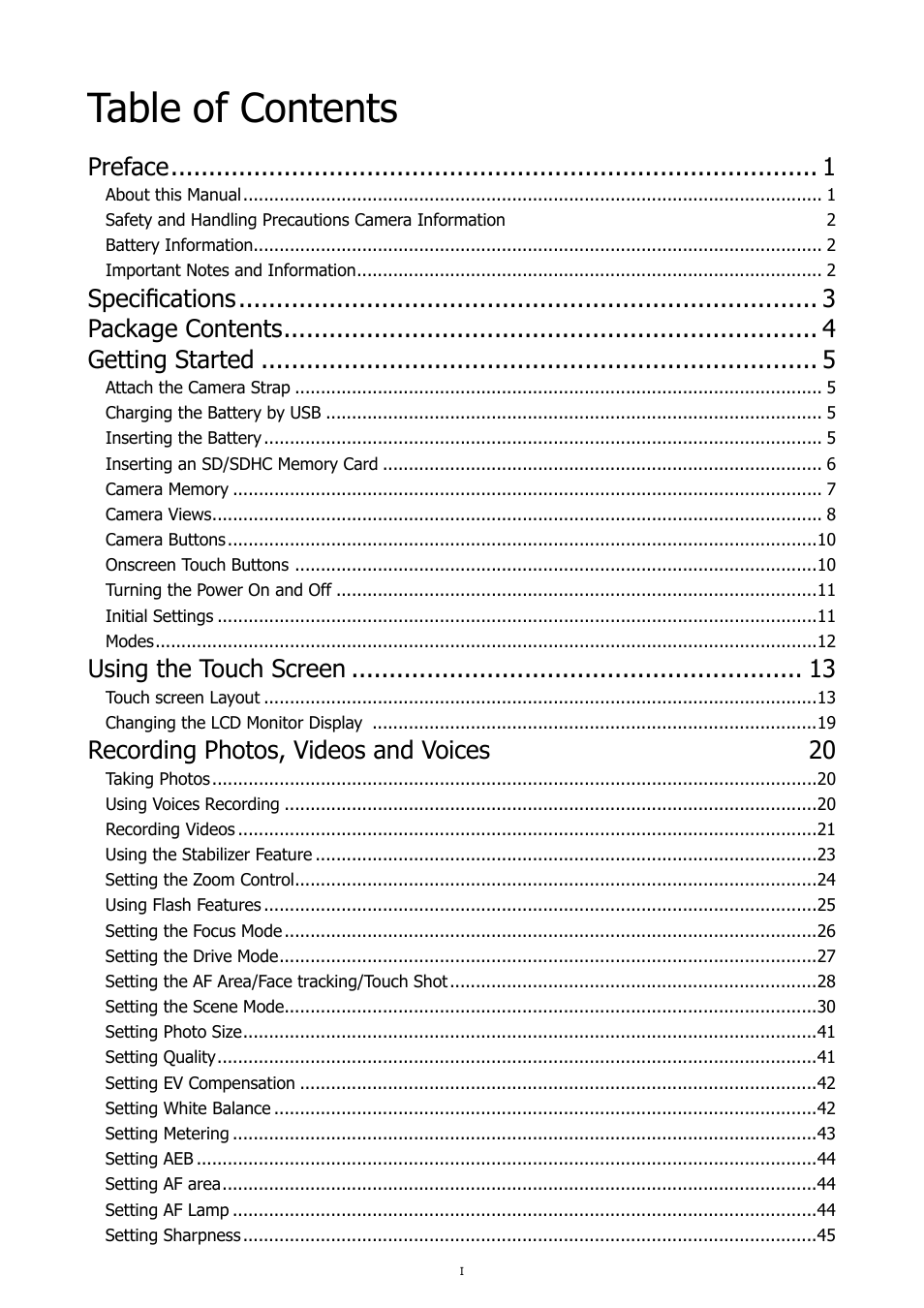 HP PC460T User Manual | Page 3 / 83