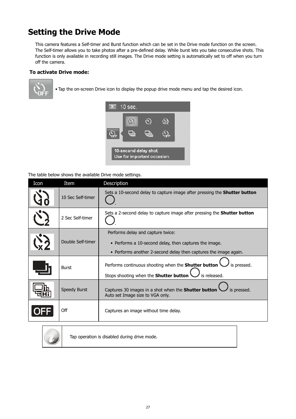 Setting the drive mode | HP PC460T User Manual | Page 31 / 83