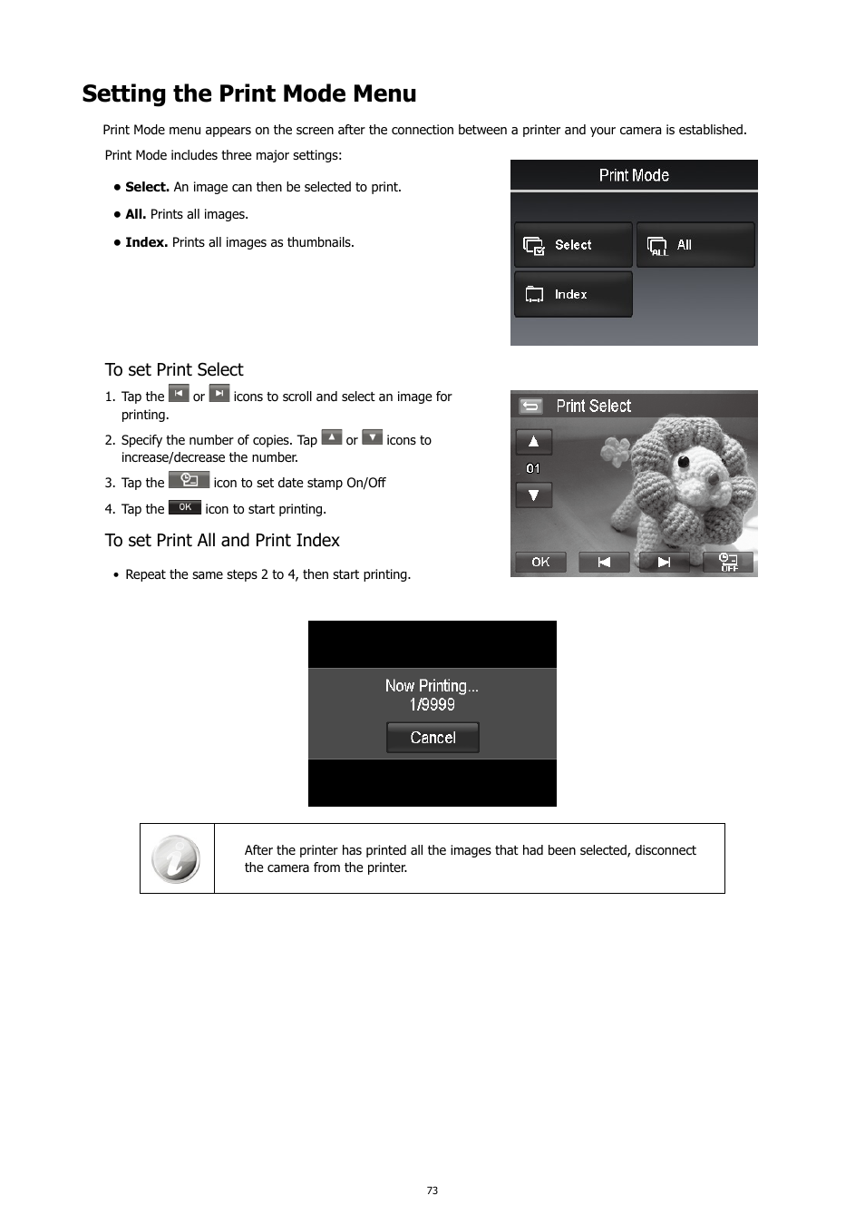 Setting the print mode menu | HP PC460T User Manual | Page 77 / 83
