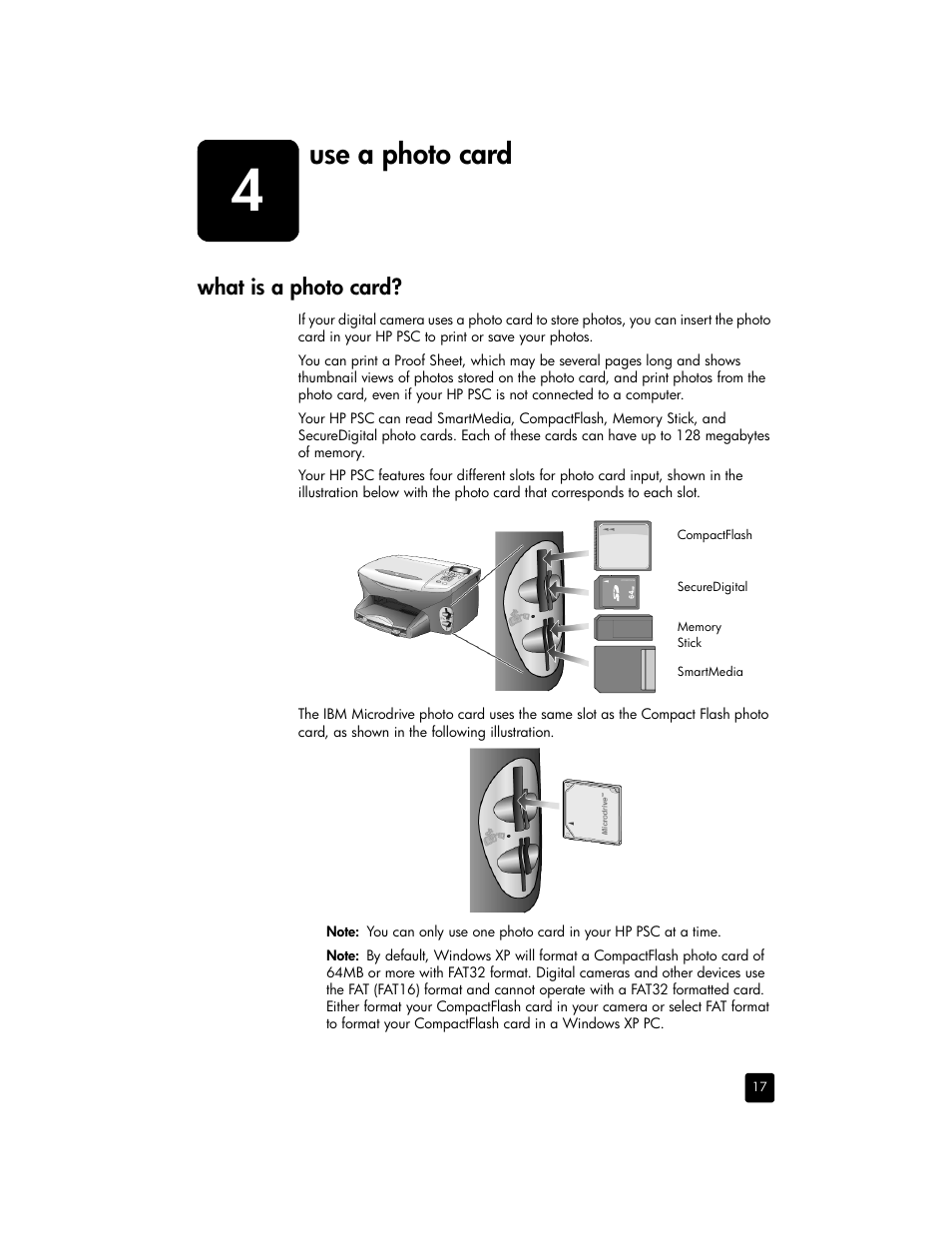 Use a photo card | HP 2170 User Manual | Page 23 / 80