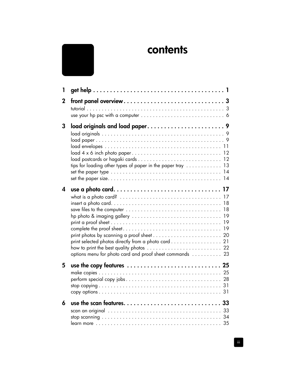 HP 2170 User Manual | Page 3 / 80