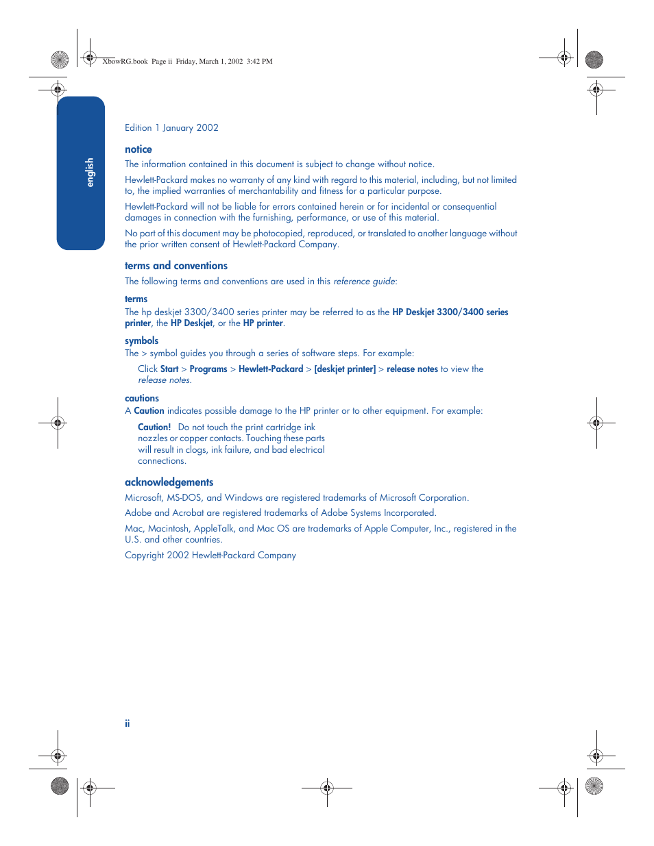 HP 3300 User Manual | Page 2 / 23