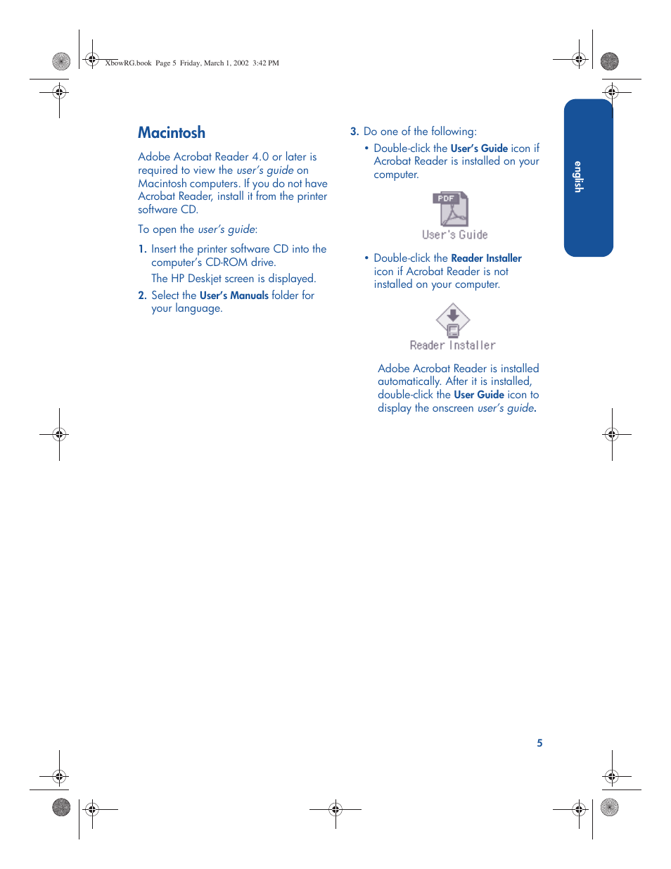 Macintosh | HP 3300 User Manual | Page 9 / 23