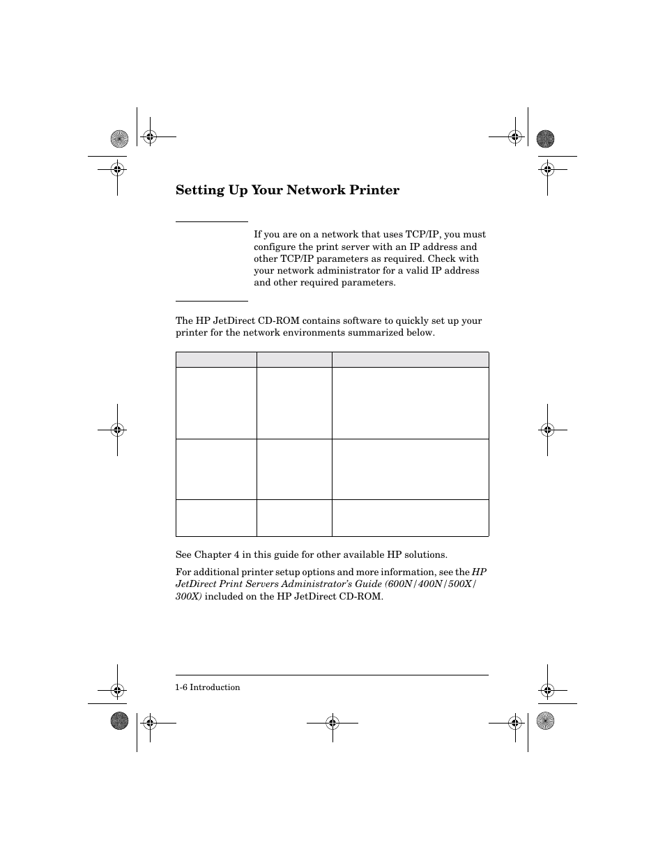 Setting up your network printer, Setting up your network printer -6 | HP 300X User Manual | Page 12 / 64