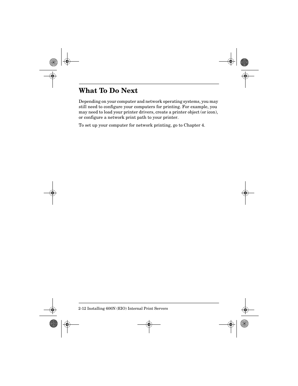 What to do next, What to do next -12 | HP 300X User Manual | Page 26 / 64