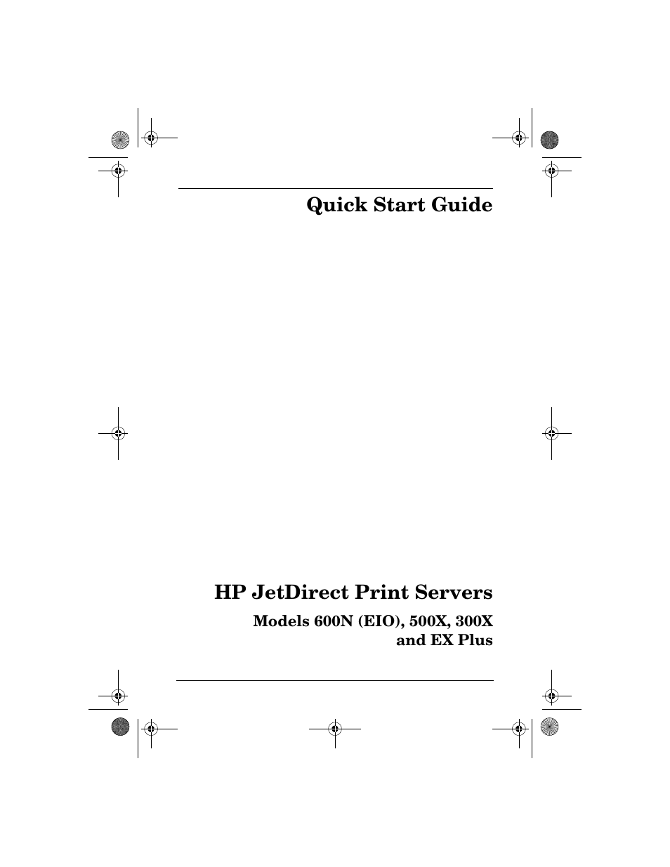 Quick start guide hp jetdirect print servers | HP 300X User Manual | Page 3 / 64