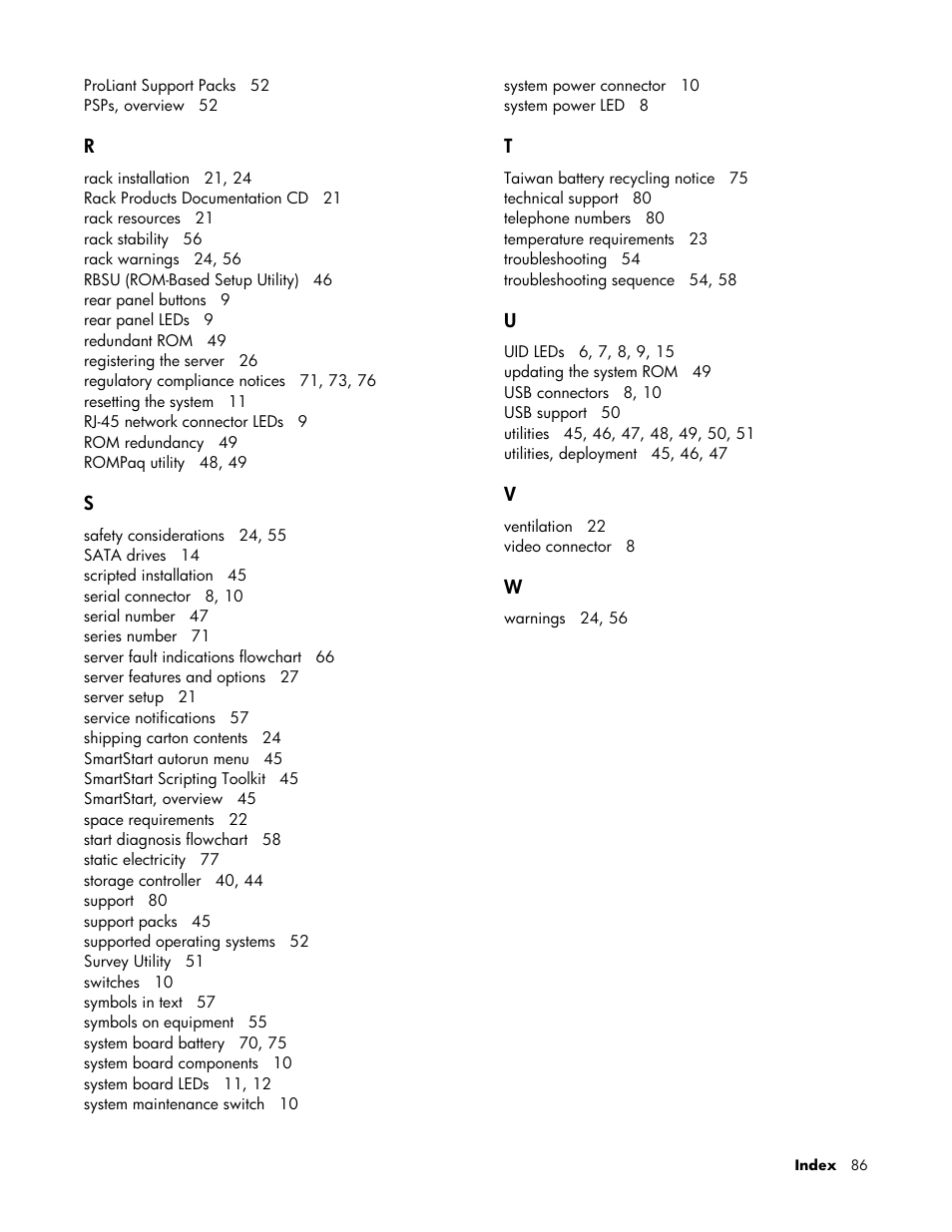 HP AMS DL320 User Manual | Page 86 / 86