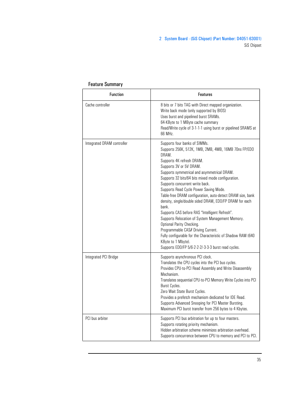 Feature summary | HP Vectra 500 Series User Manual | Page 35 / 146