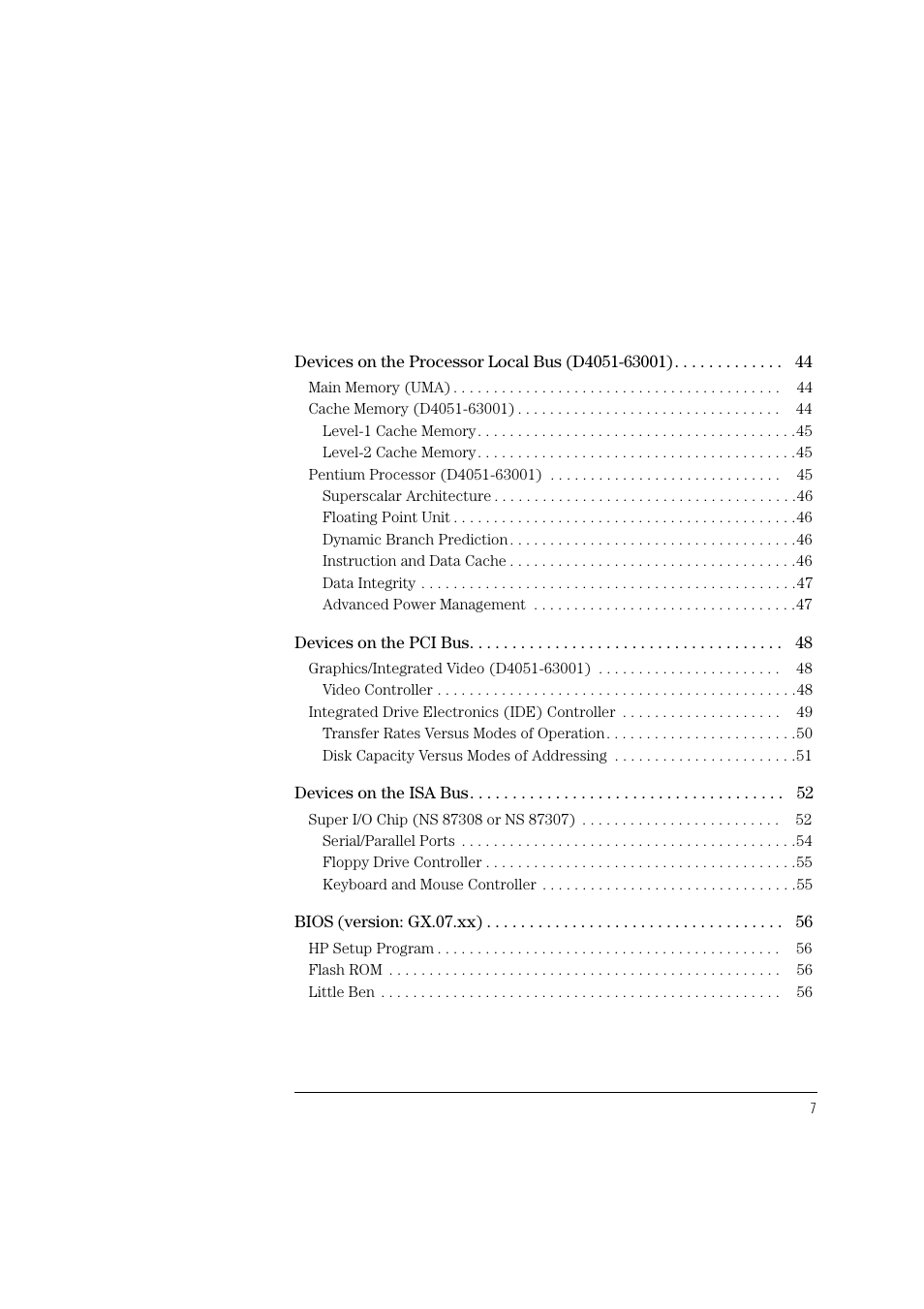 HP Vectra 500 Series User Manual | Page 7 / 146