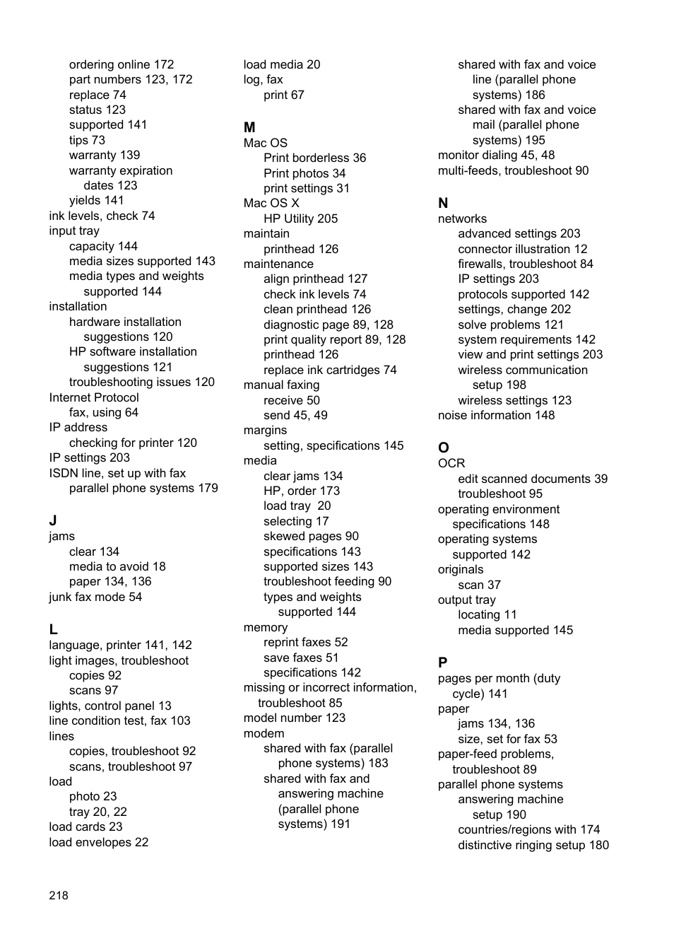 HP 4620 User Manual | Page 222 / 228