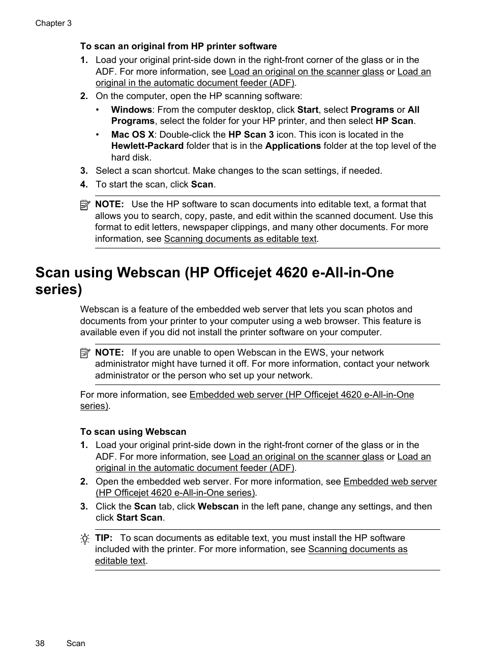 HP 4620 User Manual | Page 42 / 228
