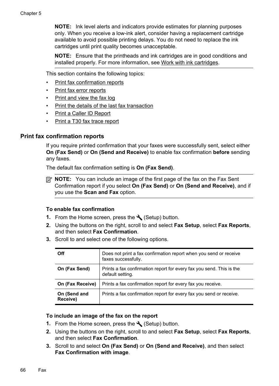 Print fax confirmation reports, See print fax confirmation reports | HP 4620 User Manual | Page 70 / 228