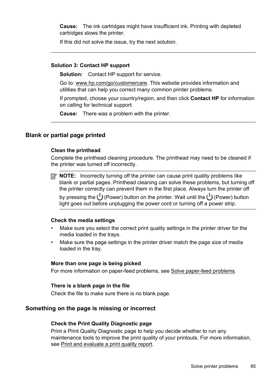 Solution 3: contact hp support | HP 4620 User Manual | Page 89 / 228