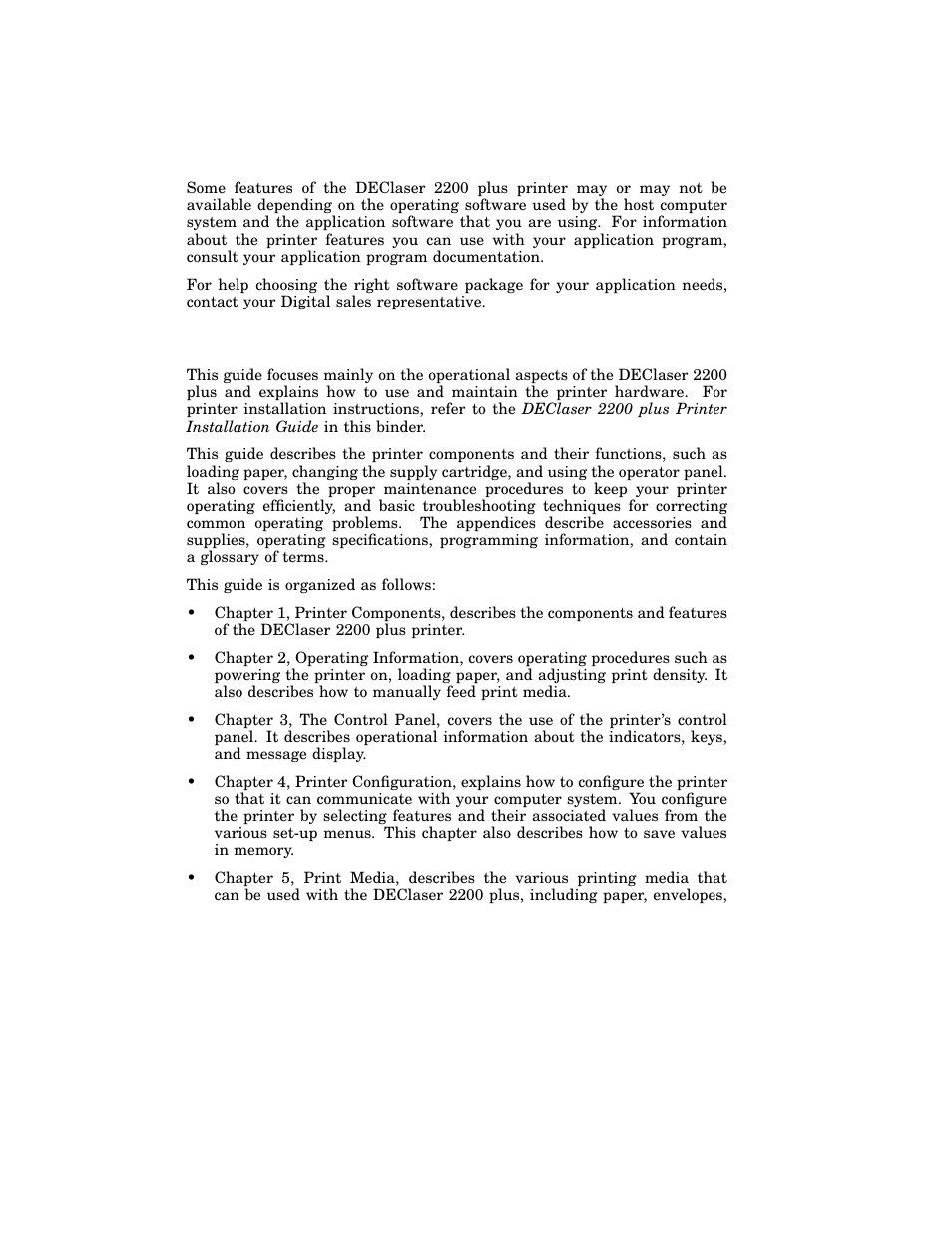 Software requirements, Document structure | HP 220240 User Manual | Page 12 / 255