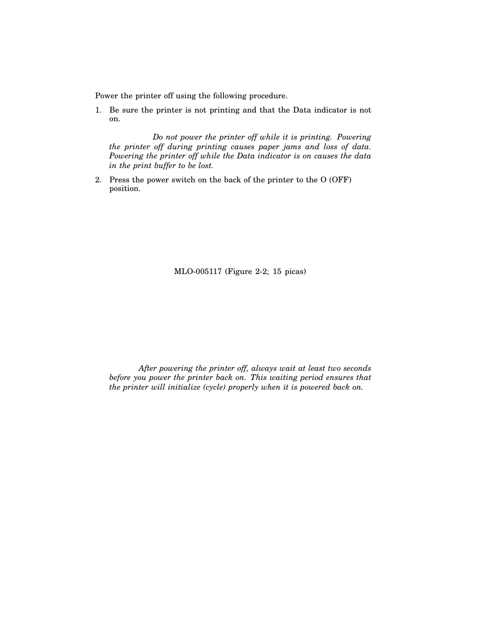 2 powering the printer off | HP 220240 User Manual | Page 30 / 255