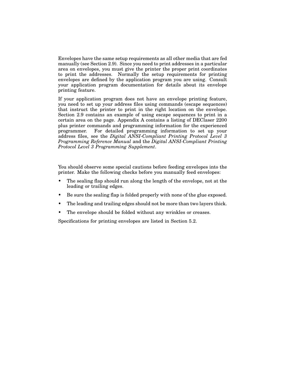 10 feeding envelopes manually | HP 220240 User Manual | Page 54 / 255