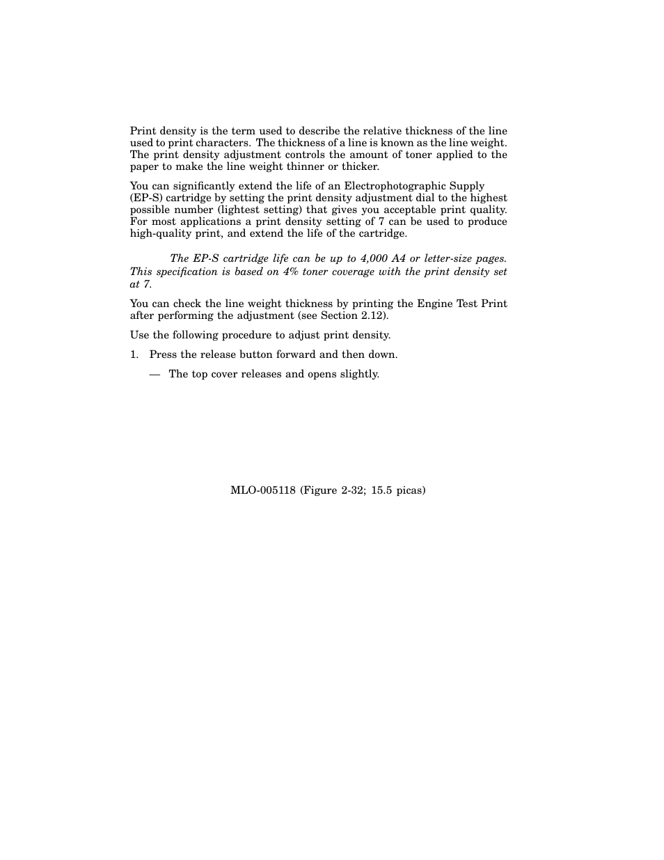 11 adjusting the print density | HP 220240 User Manual | Page 60 / 255