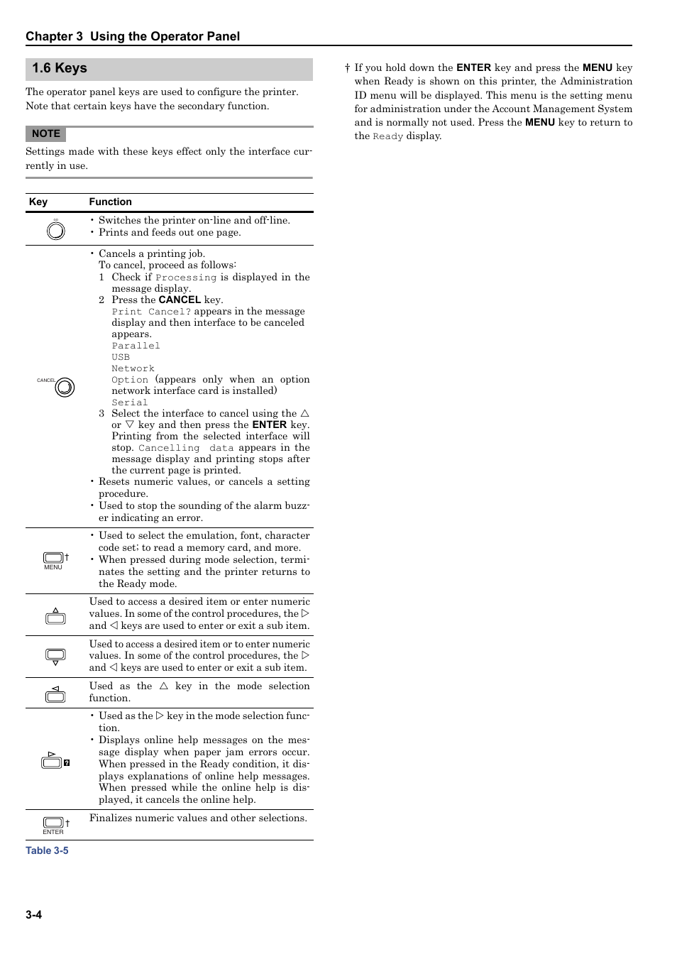 6 keys, 6 keys -4 | HP WP36/50 User Manual | Page 25 / 115