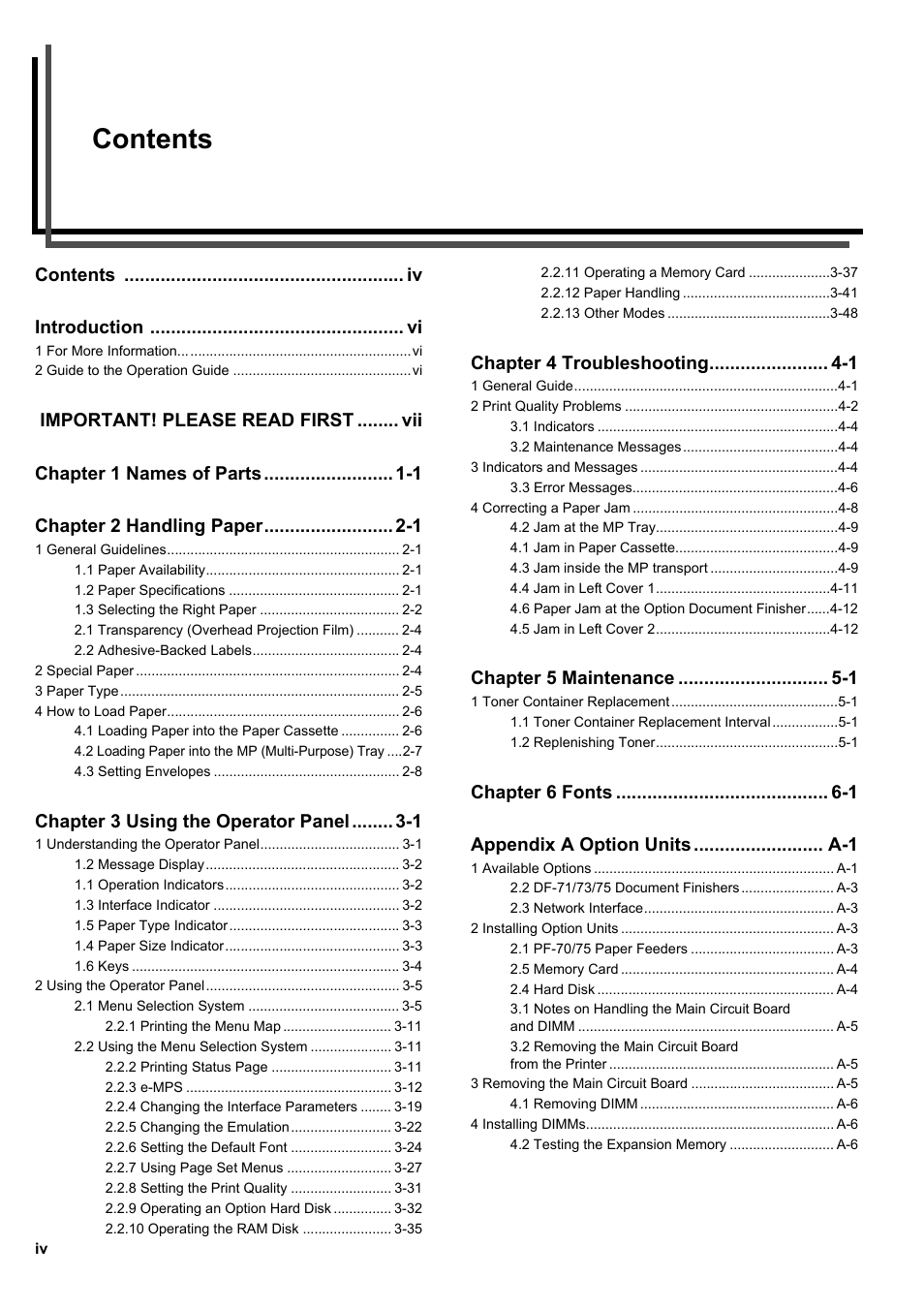 HP WP36/50 User Manual | Page 5 / 115