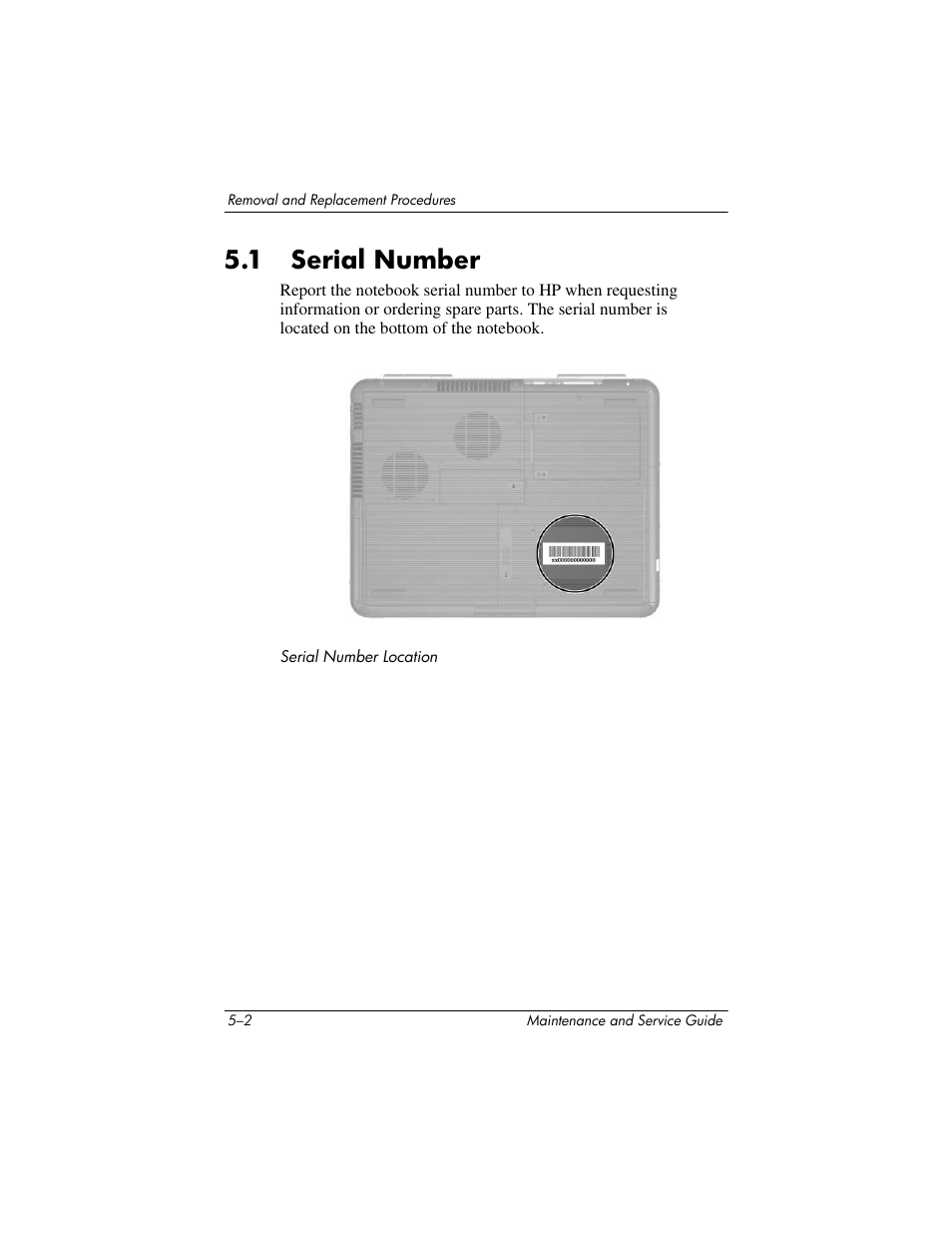 1 serial number –2, 1 serial number | HP zx5000 User Manual | Page 109 / 272