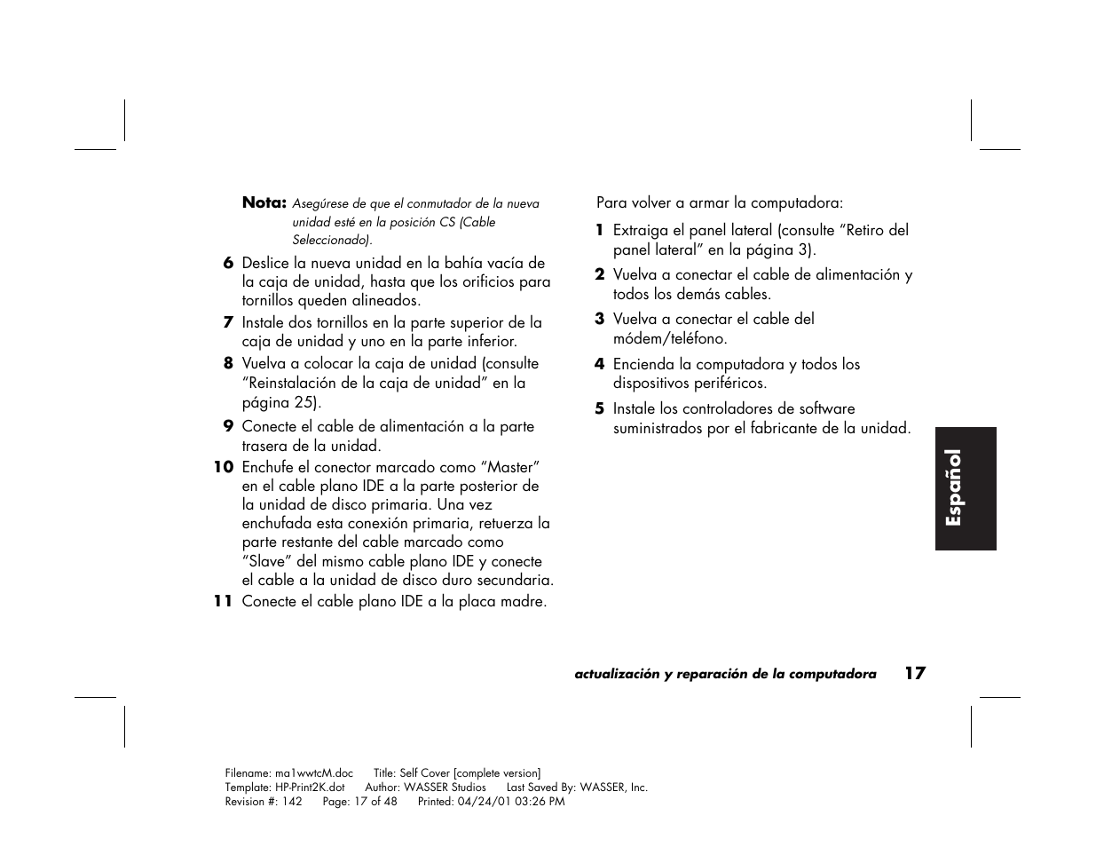 HP 79XXY User Manual | Page 117 / 144