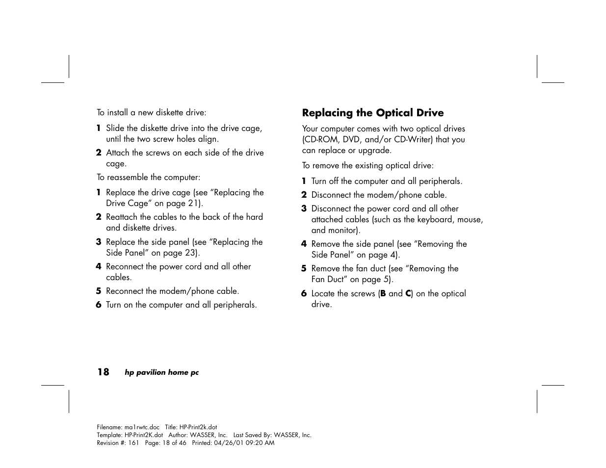 HP 79XXY User Manual | Page 22 / 144