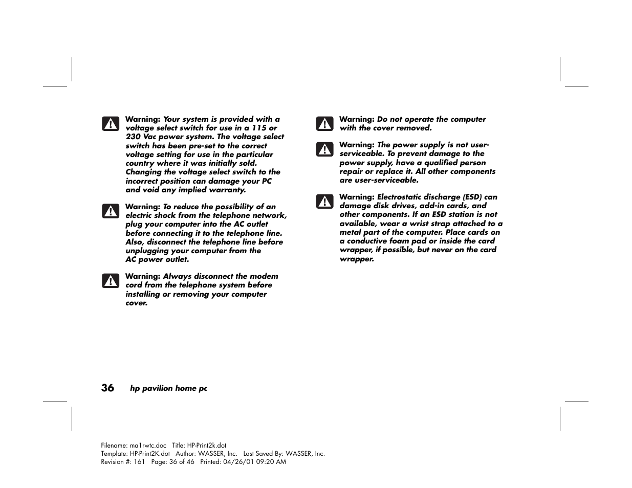HP 79XXY User Manual | Page 40 / 144