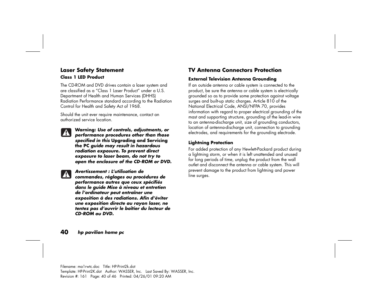 HP 79XXY User Manual | Page 44 / 144