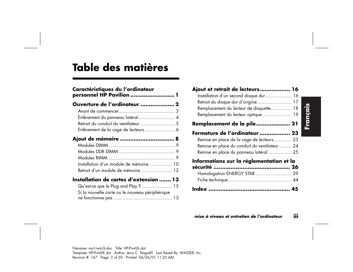 HP 79XXY User Manual | Page 49 / 144