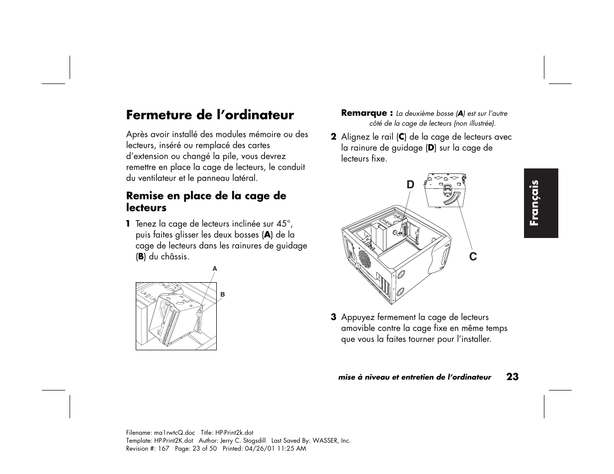 Fermeture de l’ordinateur | HP 79XXY User Manual | Page 73 / 144