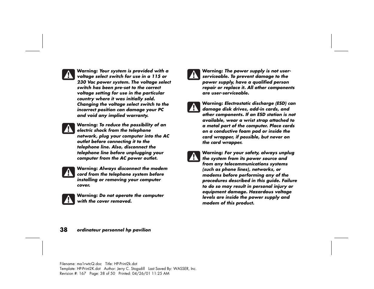 HP 79XXY User Manual | Page 88 / 144