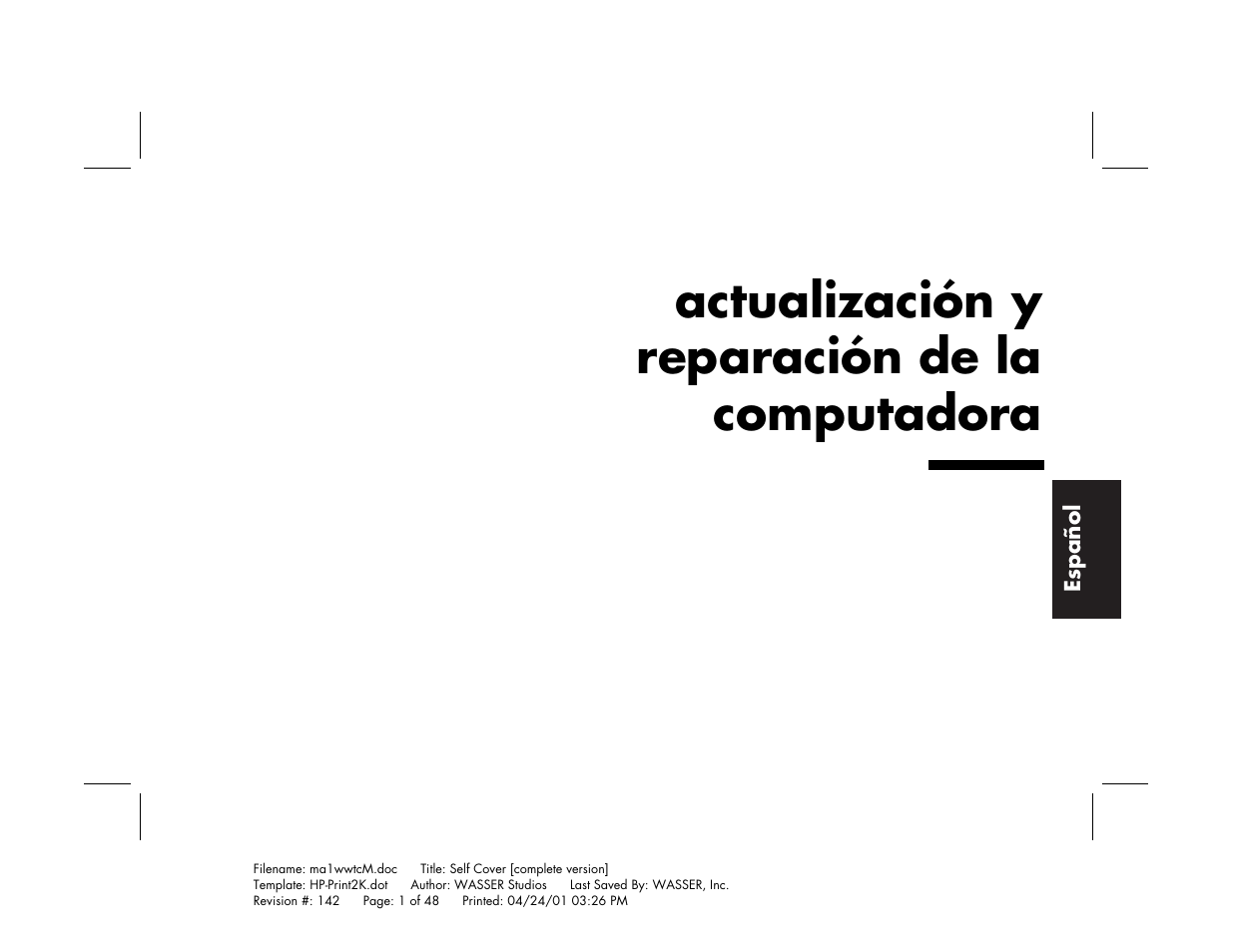 Actualización y reparación de la computadora | HP 79XXY User Manual | Page 97 / 144