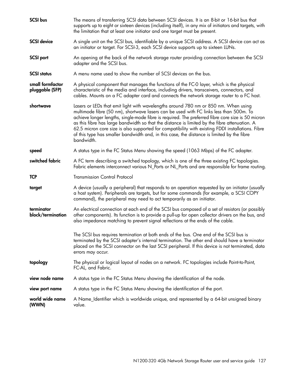 HP N1200-320 User Manual | Page 127 / 132